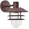 Image de Lindby Applique Exterieur Meliora à intensité variable en Marron Métal (1 lampe,à E27), Murale Luminaire Lampe Jardin Eclairage d’exterieur
