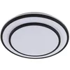 Image de Lindby LED Plafonnier Duala à intensité variable en Noir e. a. pour Salon & Salle manger (1 lampe,à), Eclairage Lampe Luminaire Plafond Eclerage