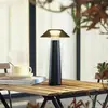 Image de Lindby Lampe d'extérieur à LED rechargeable Gomba, noir, intensité variable