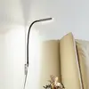 Image de Lindby lampe de lecture LED Flexola, nickel, angulaire, métal, connecteur