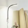 Image de Lindby lampe de lecture LED Flexola, nickel, rond, métal, fiche