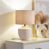 Image de Lindby lampe à poser Thalassia, beige, Ø 30 cm, céramique