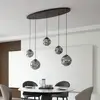 Image de Lindby suspension Valentina, E27, 125,5cm de haut, gris, verre
