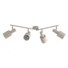 Image de Lindby Spot Ovelia à intensité variable (Moderne) en Beige Métal e. a. pour Salon & Salle manger (à 4 lampes, E27) Lampe encastrable plafonnier applique