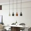 Image de Lindby suspension Ovelia, marron/café/beige, 4 lampes, E27