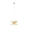 Image de Lindby Suspension Valdorin à intensité variable (Moderne) en Beige Papier e. a. pour Chambre coucher (1 lampe,à E27), Luminaire Lampe Plafond Plafonnier Suspendue