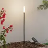 Image de Lampe solaire LED Lindby Balian, noir, aluminium, 3 000 K