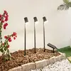 Image de Lampe solaire LED Lindby Myric, lot de 3, noir, aluminium, 3 000 K