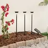 Image de Lampe solaire LED Lindby Lyris, lot de 3, noir, aluminium, 3 000 K
