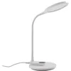 Image de Lindby Lampe de table LED « Valtaria » (avec variateur tactile) - Style moderne - Pour bureau - Blanc opale