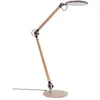 Image de Lindby Lampe de table LED « Nyxaris » (y compris variateur tactile) (moderne) en or synthétique pour salle d'étude/bureau (1 lama, ampoules incluses) - Lampe de table, lampe de bureau, lampe de chevet