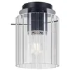 Image de Lucande Plafonnier Eirian à intensité variable (Moderne) en Transparent Métal e. a. pour Salon & Salle manger (1 lampe,à E27), Luminaire Lampe Plafond Eclerage Eclairage