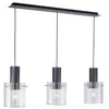 Image de Lucande Eirian à 3 points Eirian Style moderne pour salon, salle à manger, transparent, métal, ampoule E27