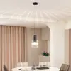 Image de Lucande Suspension Eirian, Ø 18 cm, noir, verre, E27