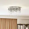 Image de Lucande Plafonnier LED Korvitha, à 7 lampes, gris, verre