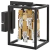 Image de Lucande Applique Murale Arcan à intensité variable en Noir Inox e. a. pour Couloir (1 lampe,à E14), Lampe Eclairage Luminaire Mural