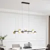 Image de Lucande Suspension LED Pallo, 7 lampes, noir/or, verre