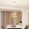 Image de Lucande Suspension Kaelor, Ø 60 cm, couleur cuivre, aluminium