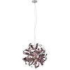 Image de Lucande Suspension Kaelor à intensité variable (Moderne) en Cuivre Aluminium e. a. pour Salon & Salle manger (à 5 lampes, G9) Luminaire Lampe Plafond Plafonnier