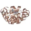 Image de Lucande Plafonnier Kaelor à intensité variable (Moderne) en Cuivre Aluminium e. a. pour Salon & Salle manger (à 5 lampes, G9) Luminaire Lampe Plafond Eclerage Eclairage