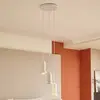 Image de Lindby Suspension Kerimi, céramique, crème, 3 lampes, ronde