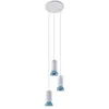 Image de Lindby Suspension Kerimi à intensité variable (Scandinave) en Blanc Céramique e. a. pour Salon & Salle manger (à 3 lampes, GU10) Luminaire Lampe Plafond Plafonnier