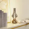 Image de Lindby lampe de table LED rechargeable Maxentius doré verre variateur