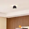 Image de Lindby spot LED Nivoria, 11 x 9 cm, noir, métal