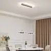 Image de Lucande suspension LED Kolo, 86 cm, à 2 lampes, marron, à intensité variable