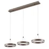 Image de Lucande LED Suspension Kolo à intensité variable (Moderne) en Marron e. a. pour Salon & Salle manger (à 3 lampes,), lampe plafonnier suspension
