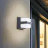Image de Lindby Smart Applique d'extérieur LED Fyra angulaire CCT RVB Tuya