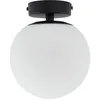 Image de Lucande Plafonnier Salle De Bain Bidolo à intensité variable en Noir Verre e. a. pour de bain (1 lampe,à E14), WC Luminaire Lampe Plafond Eclerage