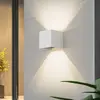 Image de Applique d'extérieur LED Lindby Smart Dara, 10 cm, blanc, CCT Tuya