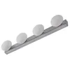 Image de Lucande LED Applique Murale Myrra (Moderne) en Argent Aluminium e. a. pour Salle de bain (à 4 lampes,), Luminaire salle Lampe WC
