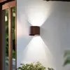 Image de Lindby Smart Applique d'extérieur LED Dara rouille ronde CCT RVB Tuya