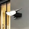 Image de Applique murale solaire LED Lindby Naelin, noir, capteur, IP44