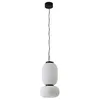 Image de Lucande LED Suspension en verre Lucya à intensité variable (Scandinave) Blanc Verre e. a. pour Salon & Salle manger (1 lampe,à), Luminaire Lampe plafond Plafonnier