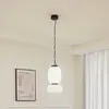 Image de Lucande Suspension LED Lucya, à 2 lampes, verre, blanc, 43 cm