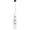 Image de Lucande LED Suspension en verre Lucya à intensité variable (Scandinave) Blanc Verre e. a. pour Salon & Salle manger (1 lampe,à), Luminaire Lampe plafond Plafonnier