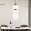 Image de Lucande Suspension LED Lucya, à 3 lampes, verre, blanc, 64,5 cm
