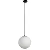 Image de Lucande Suspension en verre Kestralia à intensité variable (Moderne) Blanc Verre e. a. pour Salon & Salle manger (1 lampe,à E27), Luminaire Lampe plafond Plafonnier