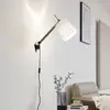 Image de Lucande applique murale Caelia, fiche, noir, textile, E27