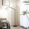 Image de Lucande lampe sur pied Caelia, noir, textile, ajustable