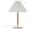Image de Lucande Lampe à poser Ellorin (Scandinave) en Marron Bois e. a. pour Salon & Salle manger (1 lampe,à E27), bois