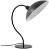 Image de Lucande Arvadon Lampe de table moderne pour salon salle à manger noir métal ampoule E14
