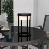 Image de Lucande Lampe de table solaire LED Tilena, ronde, noire, intensité variable