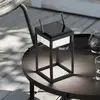 Image de Lucande Lampe de table solaire à LED Tilena, angulaire, noire, intensité
