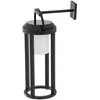 Image de Lucande LED Applique Murale Solaire Tilena à intensité variable (Moderne) en Noir Aluminium, Lampe Borne Lumineuse Exterieur Eclairage Jardin