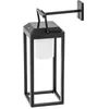 Image de Lucande LED Applique Murale Solaire Tilena à intensité variable (Moderne) en Noir Aluminium, Lampe Borne Lumineuse Exterieur Eclairage Jardin