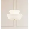 Image de Lindby suspension Magali, blanc, papier, Ø 45 cm, E27